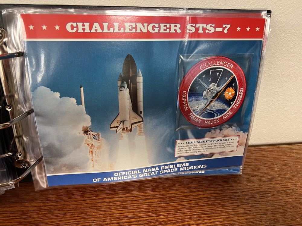SPACE SHUTTLE CHALLENGER STS-7 OFFICIAL NASA EMBLEM PATCH WILLABEE & WARD