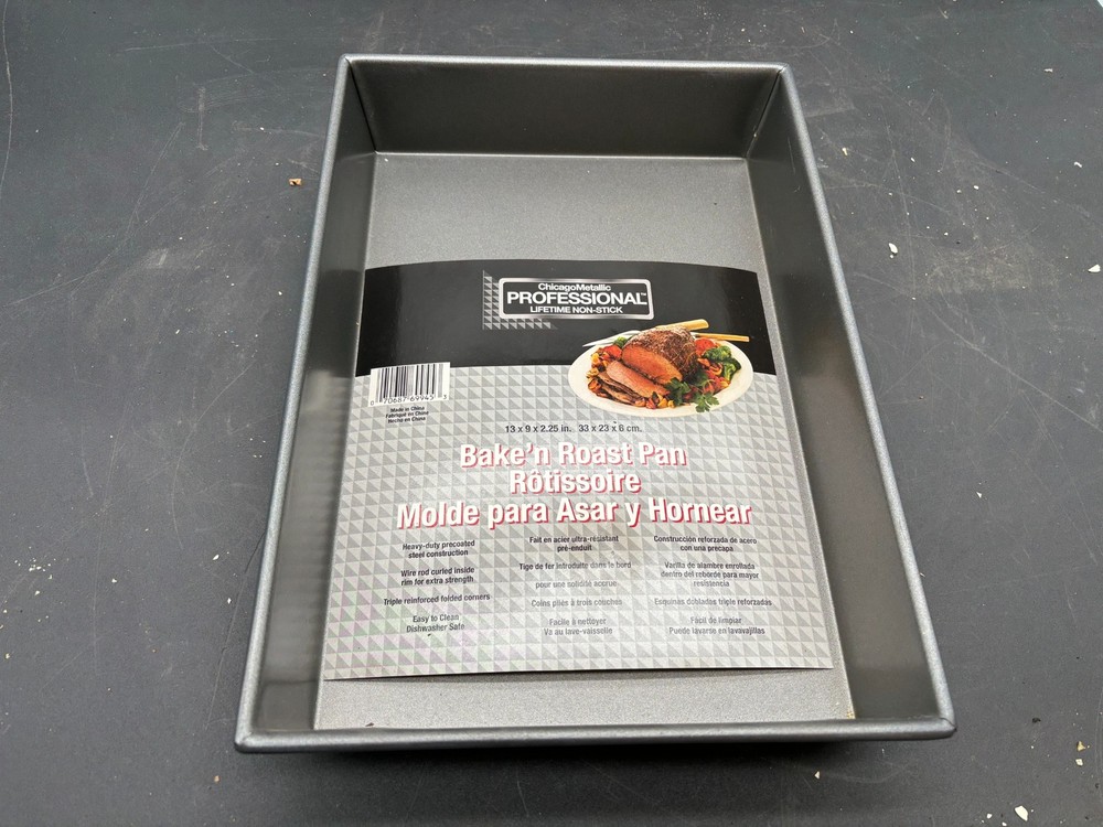 Chicago Metallic Roast Pan, 13-Inch-by-9, without Rack, Assorted