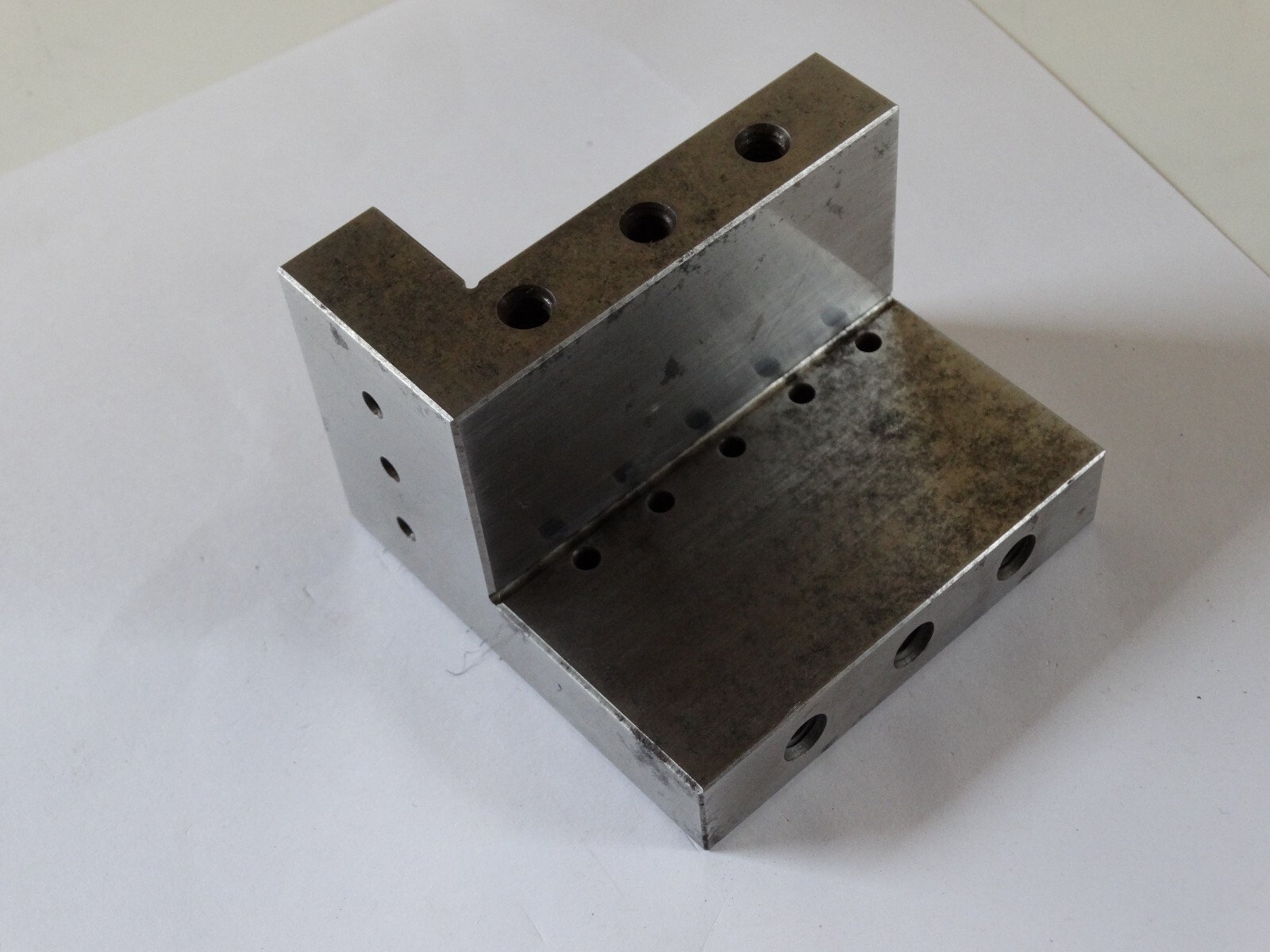 Compound Angle Plate Toolmaker Surface grind 1/4-20 tapped 2 7/8x27/8x2" db #2