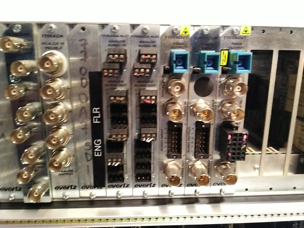 Evertz 7700FR Multiframe With Many SD Card