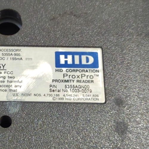 HID 5355AGN00 ProxPro Proximity Card Reader 5355-300-01