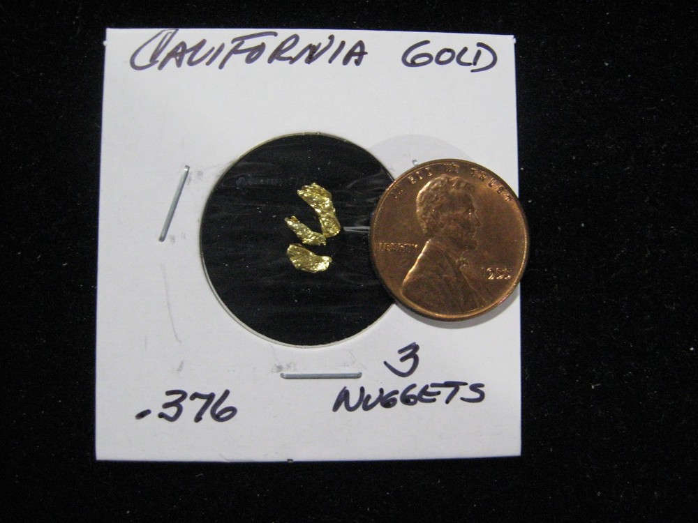 CALIFORNIA GOLD NUGGET .376 GRAM  **