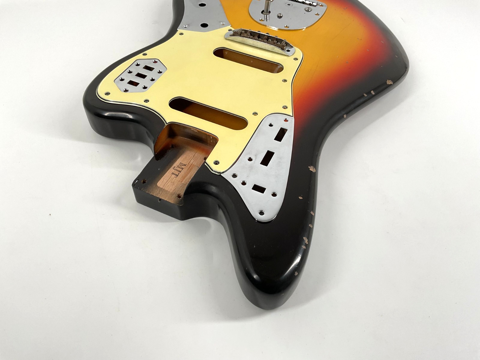 MJT Official Custom Vintage Aged Nitro Guitar Body Mark Jenny VTJG 3-Tone Burst