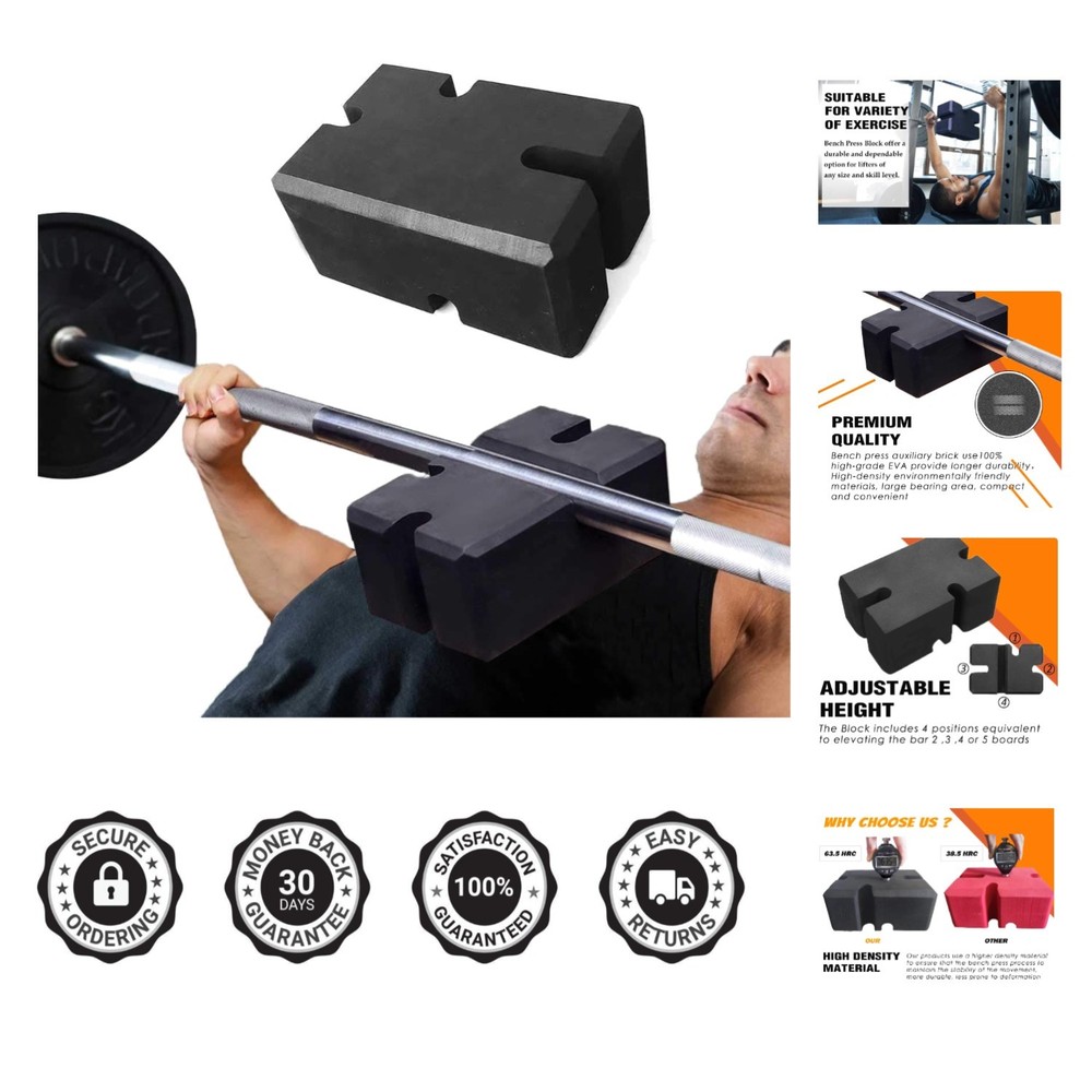 Multi-Functional Adjustable Bench Press Block for Serious Lifters - 2-5 Boards