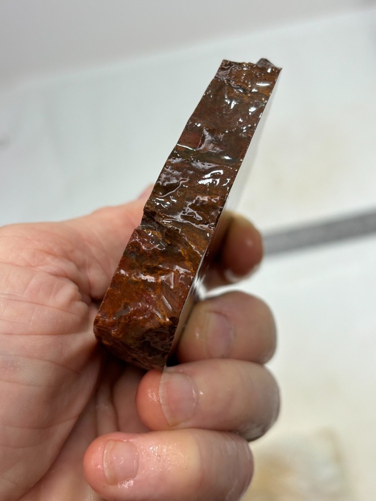 Cali Layered Jasp / Agate Slab Cabbing Lapidary Combo Ship Avail