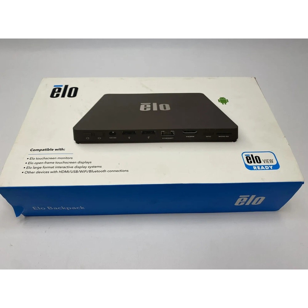 Elotouch Electronics E611864 Backpack Android 7.1 Arm A53 Case 2ghz Octacore