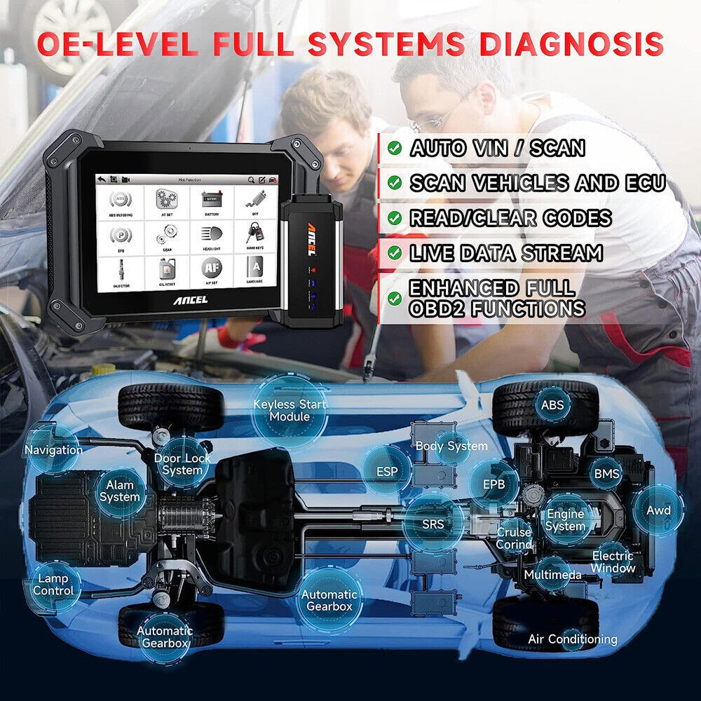 Ancel V6 PRO+ Bi directional Diagnostic Scanner Car OBD2 Scan Tool Active Test