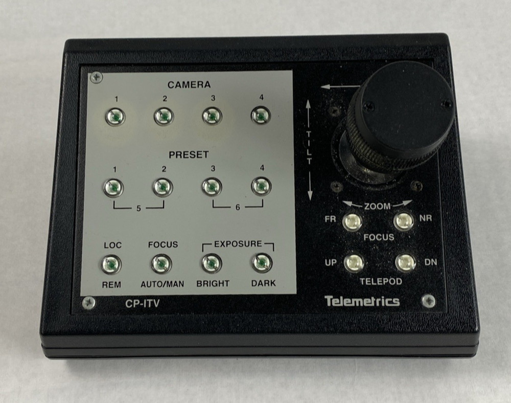 Telemetrics CP-ITV-D300 Camera Control Panel No AC Adapter Untested