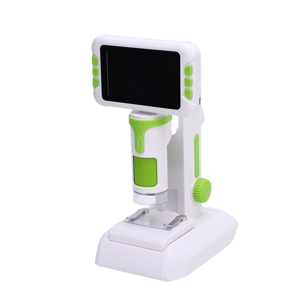 Kids Microscope 1600X Digital Microscope With 4 Inch 1080P Screen Handheld