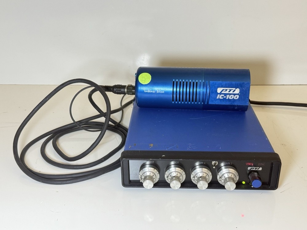 PTI Photon Technology Int. IC-100 Microscope Camera Intense Blue w/ Controller