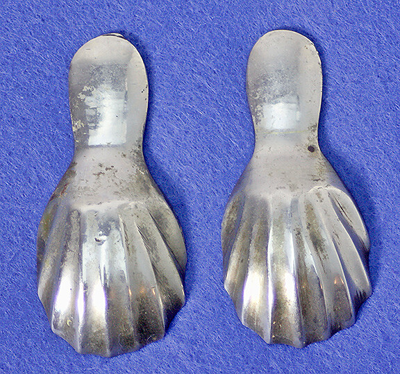 Two (2) German Silver Caddy Spoons