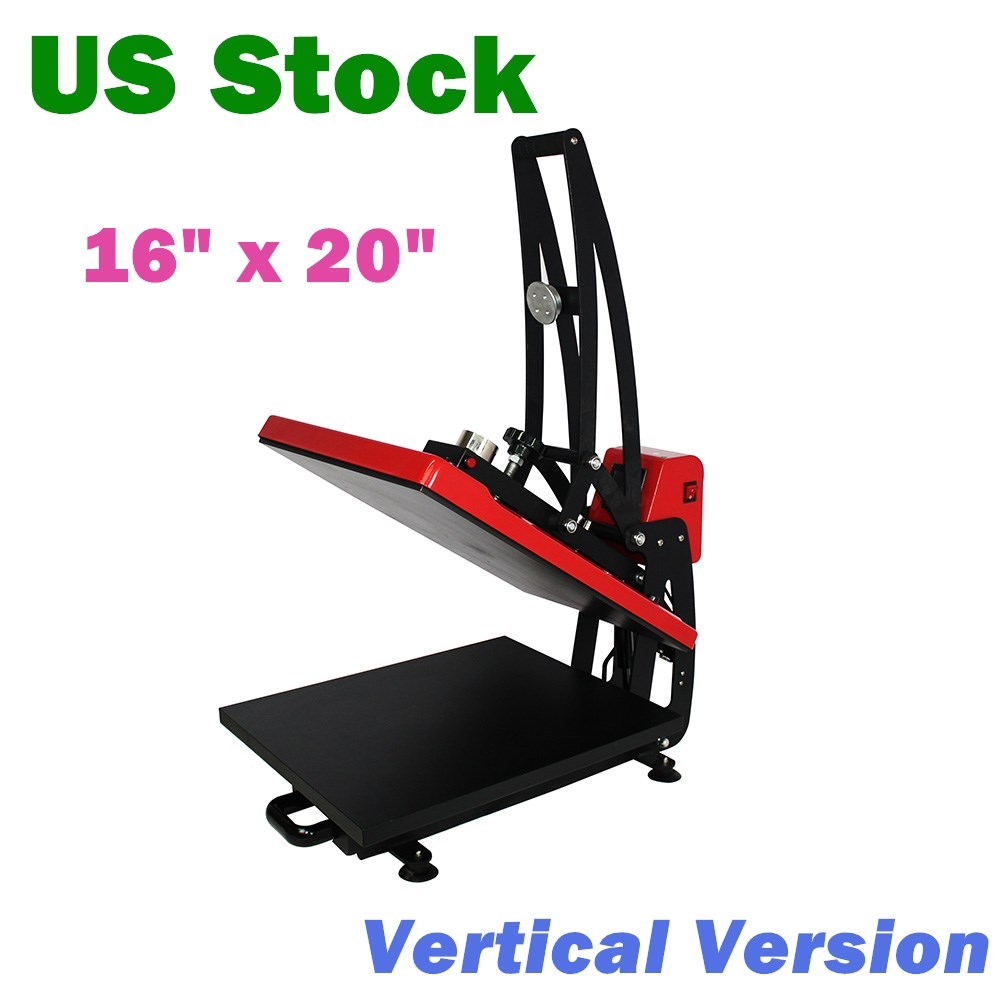 USA-16" x 20" Auto Open Heat Press Machine Vertical Version CE Approved