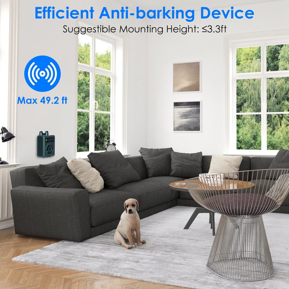 Ultrasonic Dog Barking Control Anti-barking Device 4 Sensitivity/Frequency Level