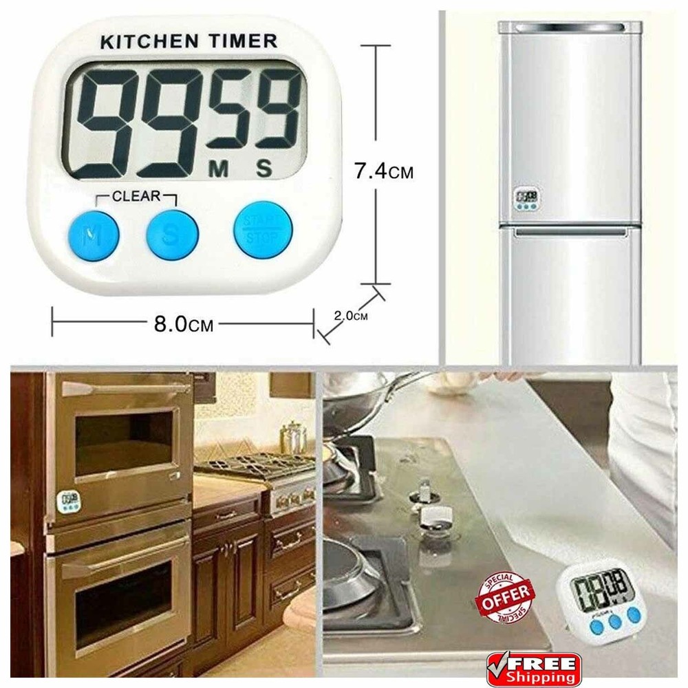 Extremely loud Timer for Kitchen Study Work Exercise Training, Outdoor Numbers