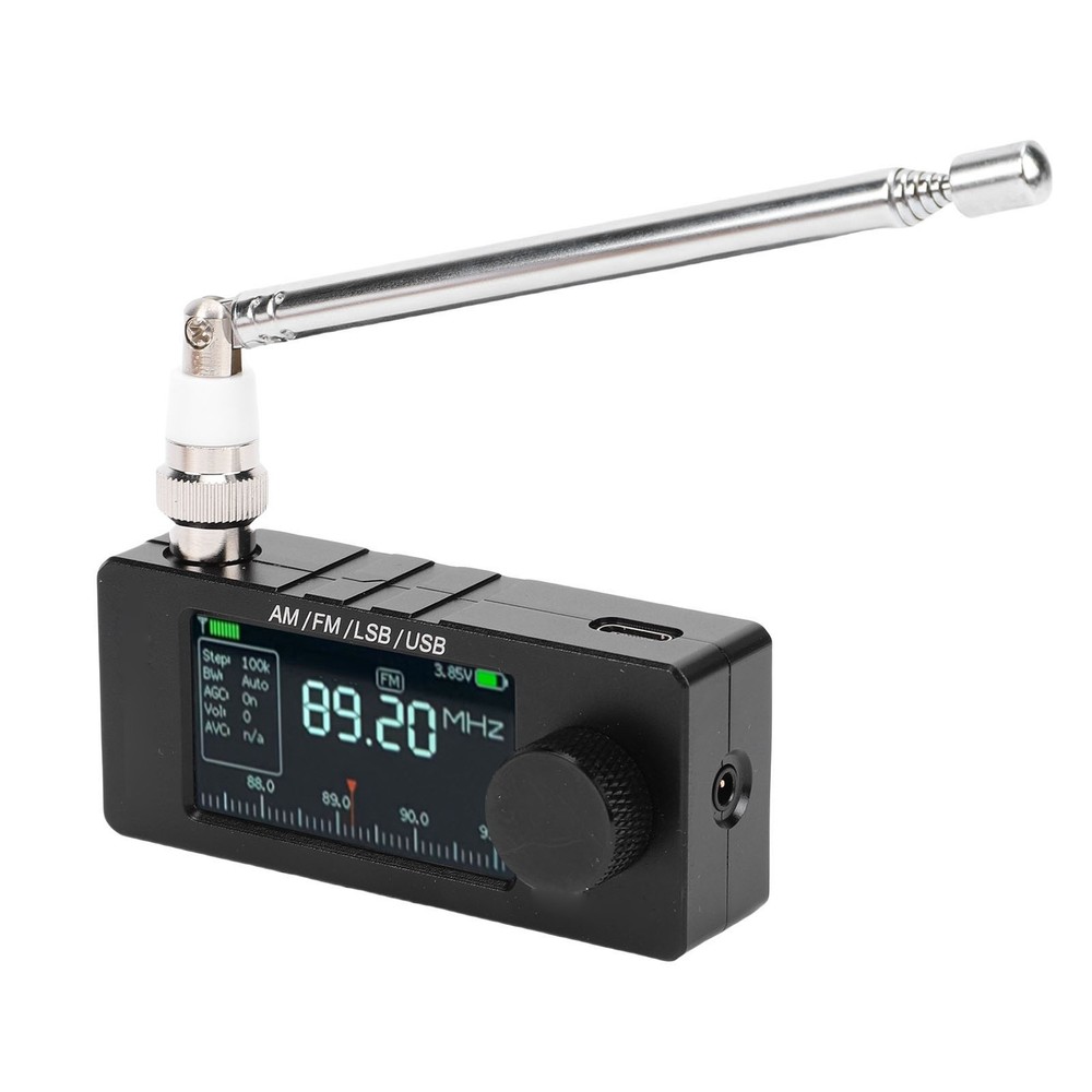 Mini Radio With 1.9 Inch Screen FM AM LSB USB Easy To Use