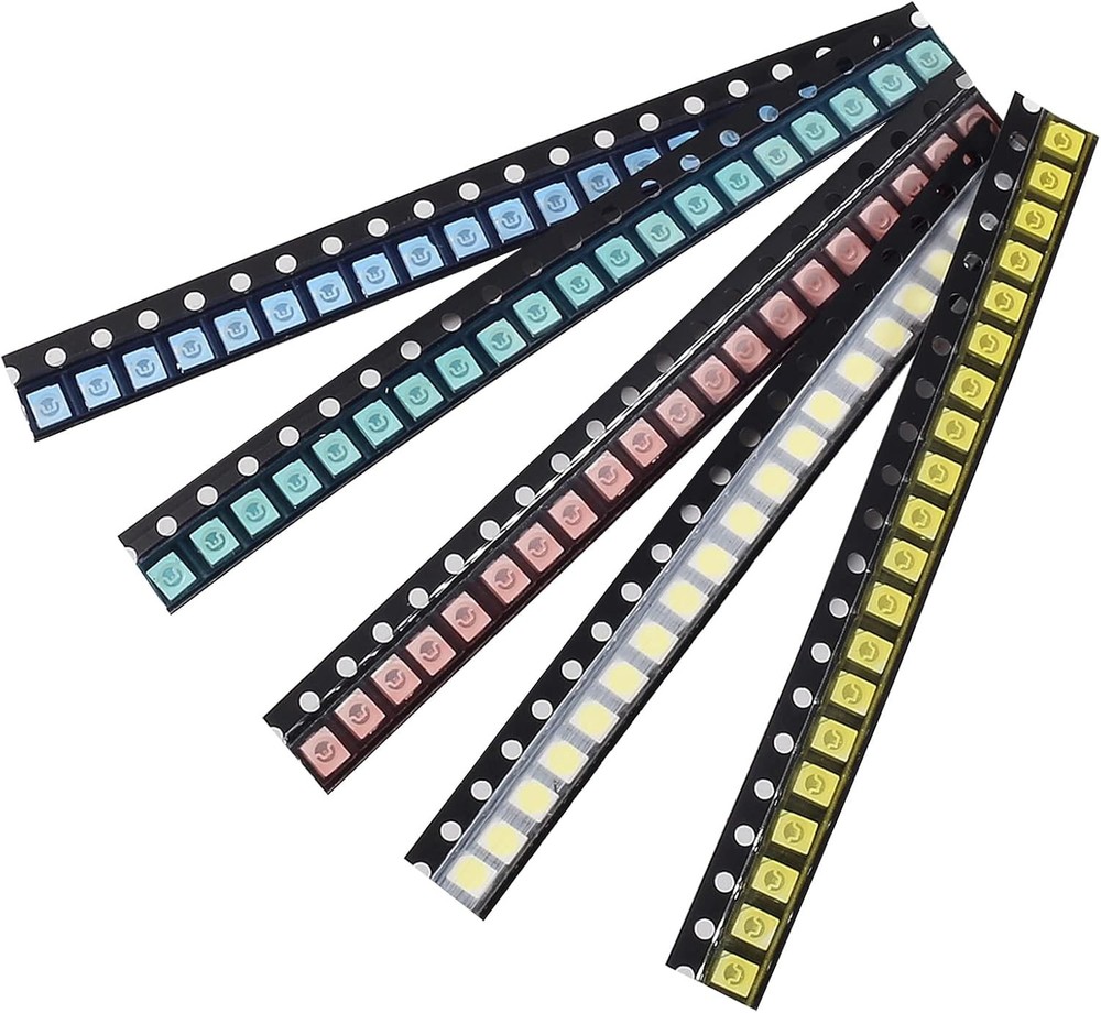 200pcs SMD LED Diodes Kit 3528/1210 Lights Assorted Multi-colored