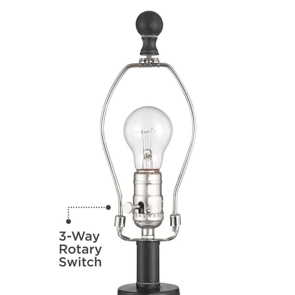 360 Lighting Benito 23 1/2" High Diamond Pattern Jar Table Lamp