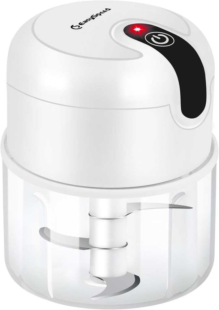 Electric Garlic Chopper 1Cup, Mini USB Charging Wireless Food Processor with 304