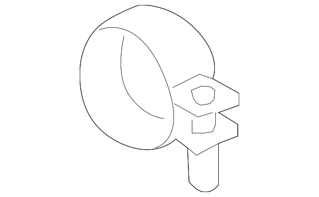Genuine Land-Rover Center Pipe Clamp LR077709