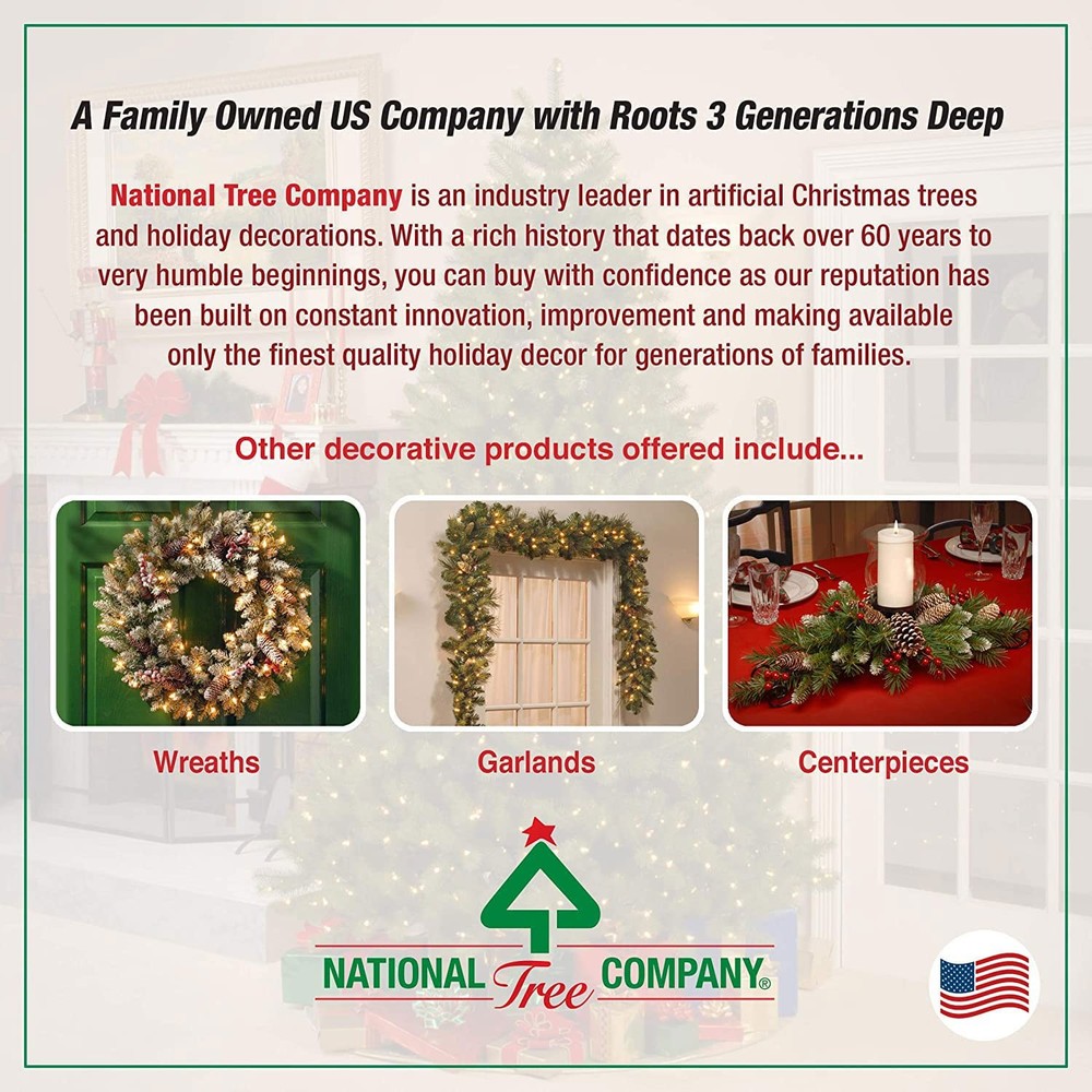 Pre-Lit Artificial Medium Christmas Tree, Green, Kincaid Spruce, Multicolor L...