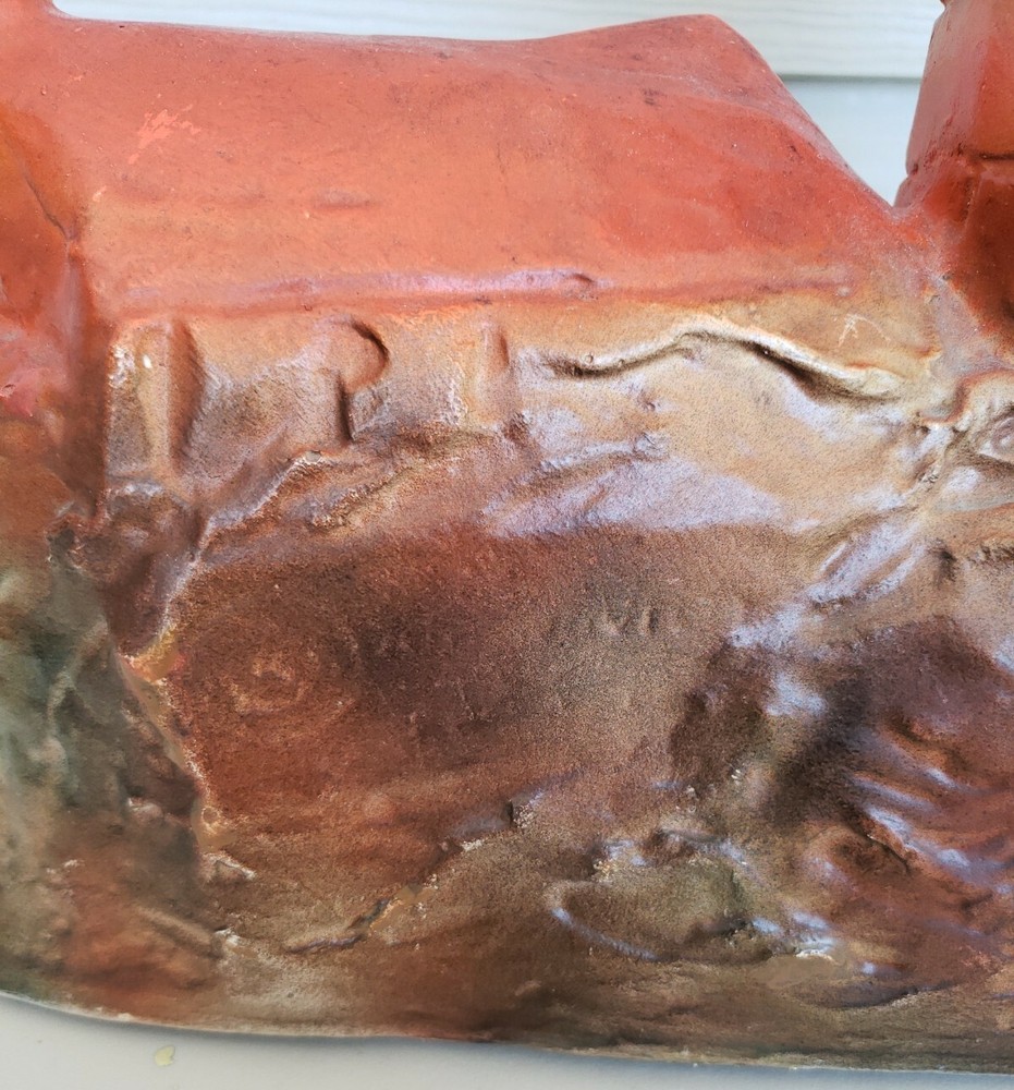 Vintage Chalk Chalkware Lighthouse Lamp Nautical UNTESTED