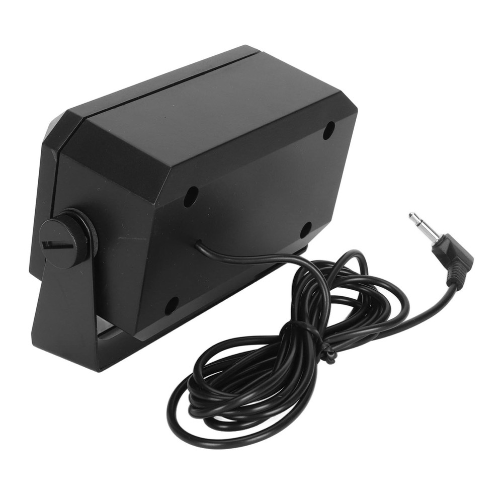 Professional Rectangular 3.5mm Plug 5W CB External Speaker For Car Radio New