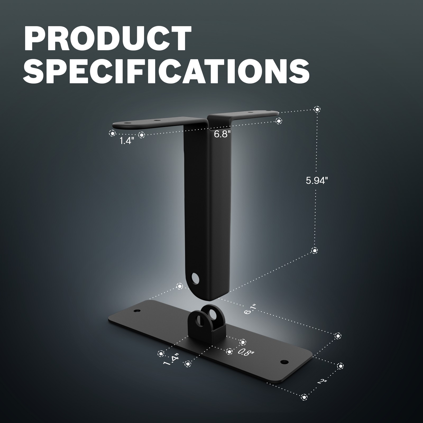 ColourTree Pergola Brackets for 4 x 4 Wood Post, 2-Piece Kit