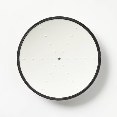 5.5qt Enamel Dutch Oven Light Gray - Figmint