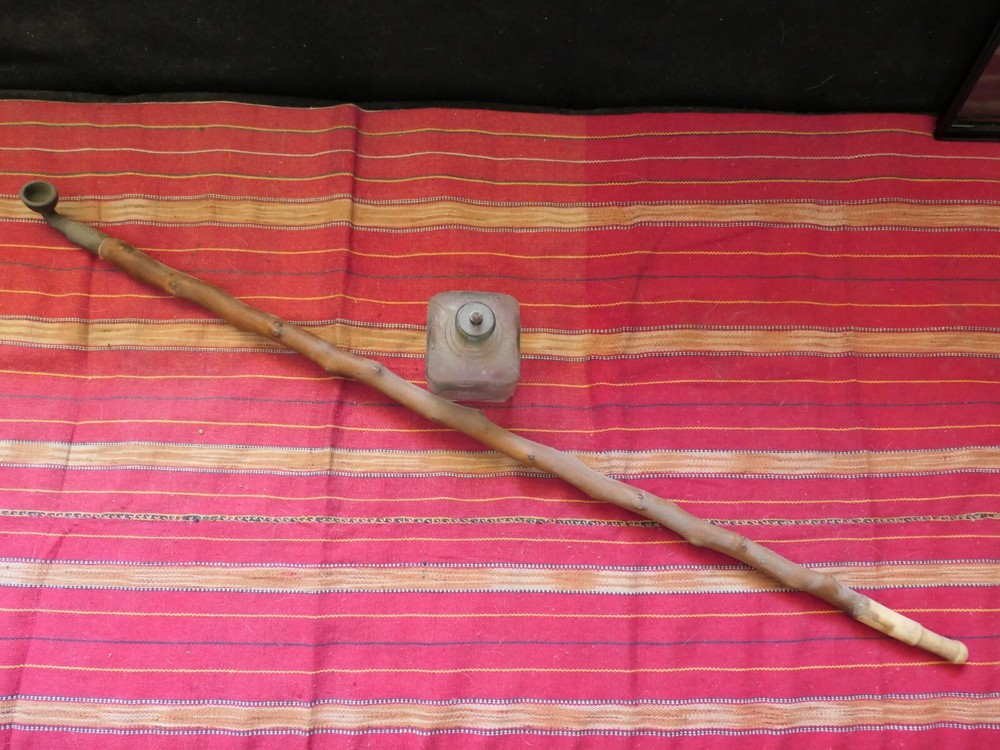 Vietnamese Smoking Pipe & Lamp ~ 1966 ~