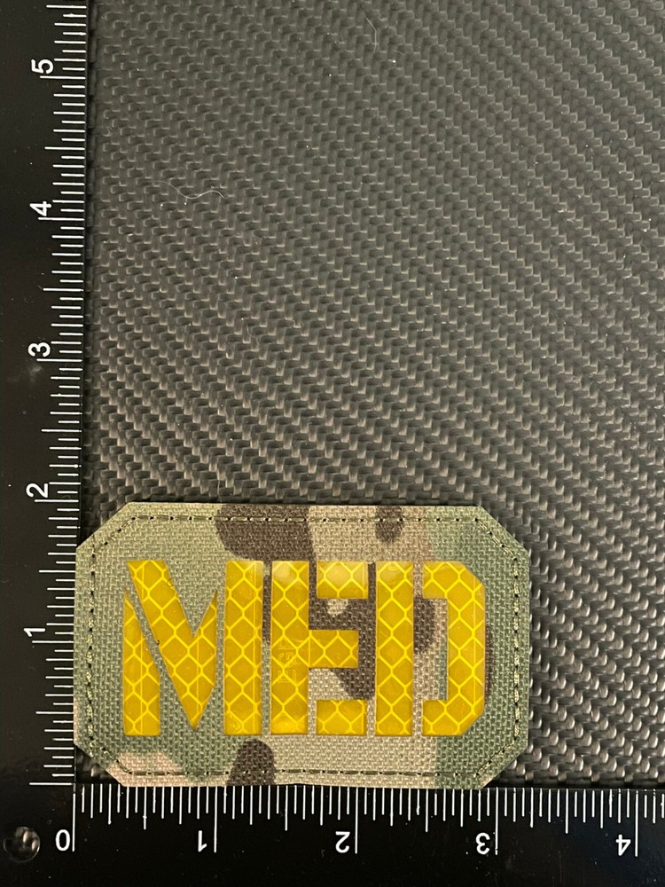 MED Medic Reflective Patch Paramedic EMT IFAK Hook Loop