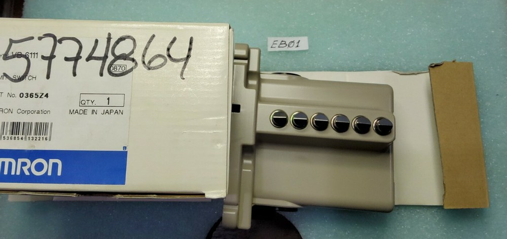 OMRON  VB-6111  GANG (6) PLUNGER LIMIT SWITCH