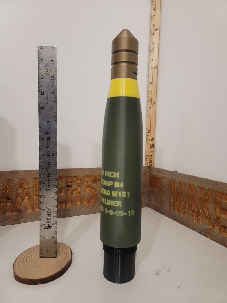 3D Printed M151 HE  2.75 Inch Hydra FFAR Tip - Replica -Cosplay - FINISHED