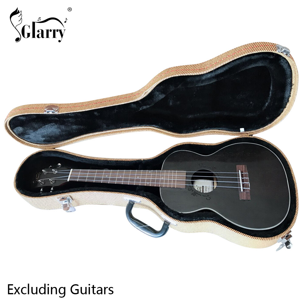 26" Top Grade Tenor Leather Ukulele Case Yellow