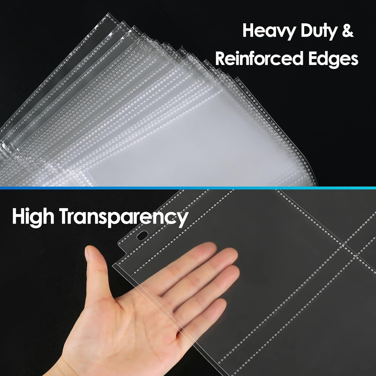 30-Pk 3.5x5 Photo Sleeves for 3-Ring Binder - Holds 240 Photos, Acid-Free