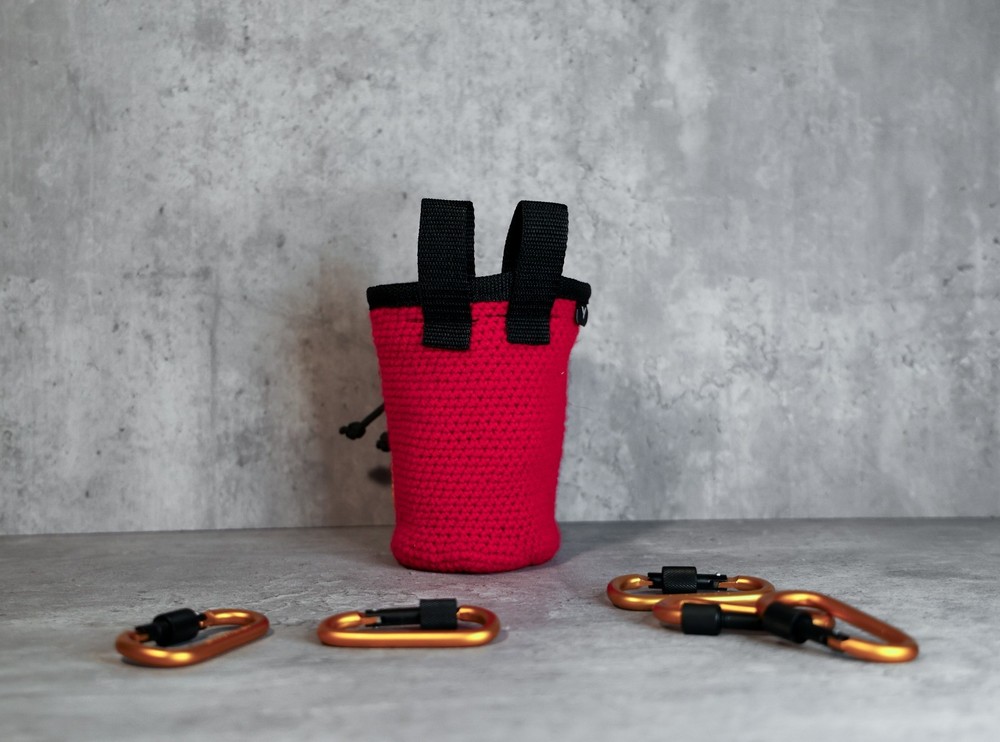 Handmade McClimb Crochet Chalk Bag