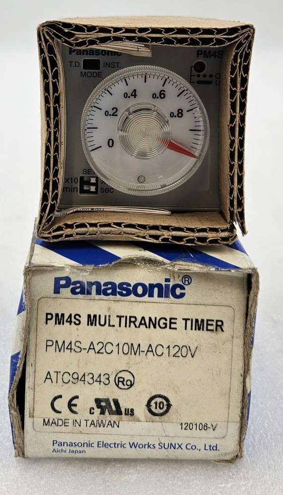 PANASONIC PM4S MULTIRANGE TIMER PM4S-A2C10M-AC120V ATC94343 [FAST SHIPPING]