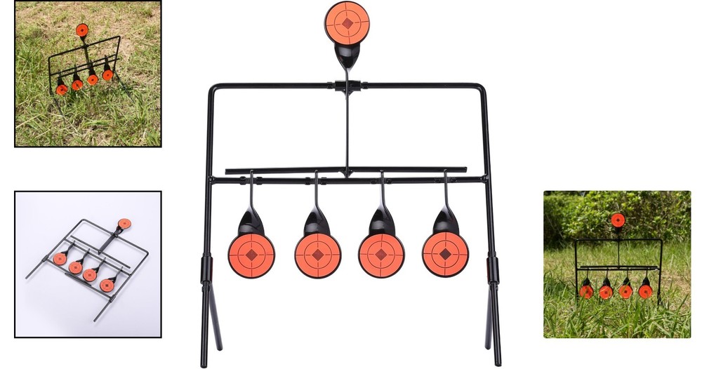 Compact Automatic Resetting Target with Shooting Spots for Air Gun Training