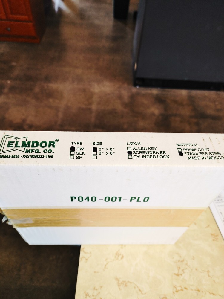 ELMDOR DW6x6SS-SDL Access door