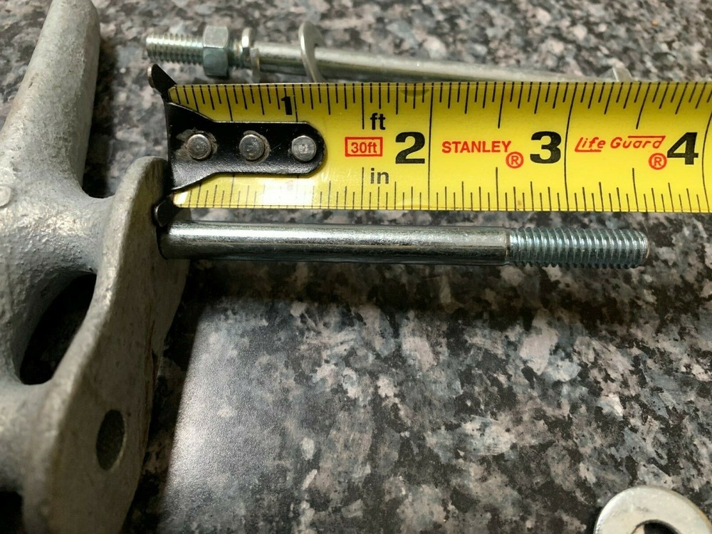 6-Dock Cleat Kit - 8" Cast Hot Dipped Galvanized with 5" Mounting Hardware