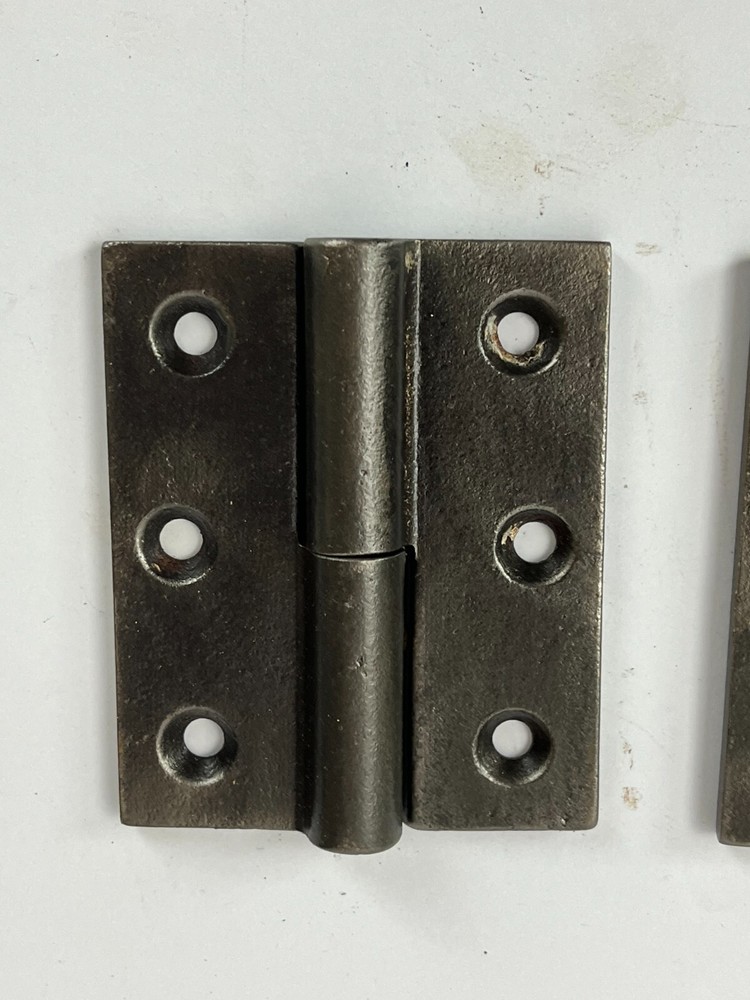 Set 2 Black Door window Shutter Hinges Right Left 2.5 x 3"