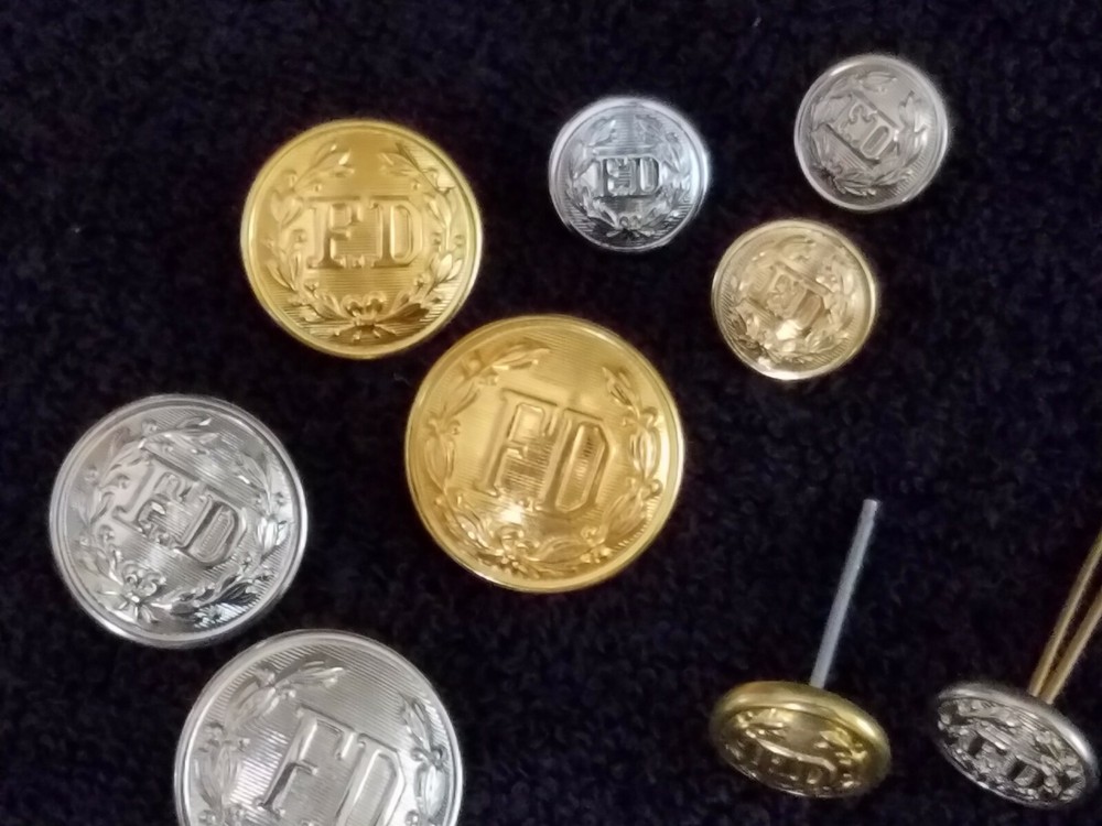 Large lot of Fire Dept Buttons