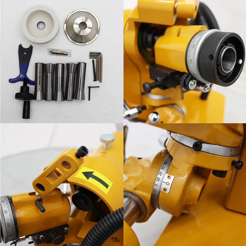 220V Multi-function Sharpener Grinder End Mill Lathe Drill Bit Tool R8 Collect