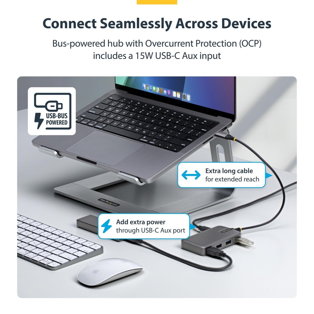 4-Port USB-C Hub, 5Gbps