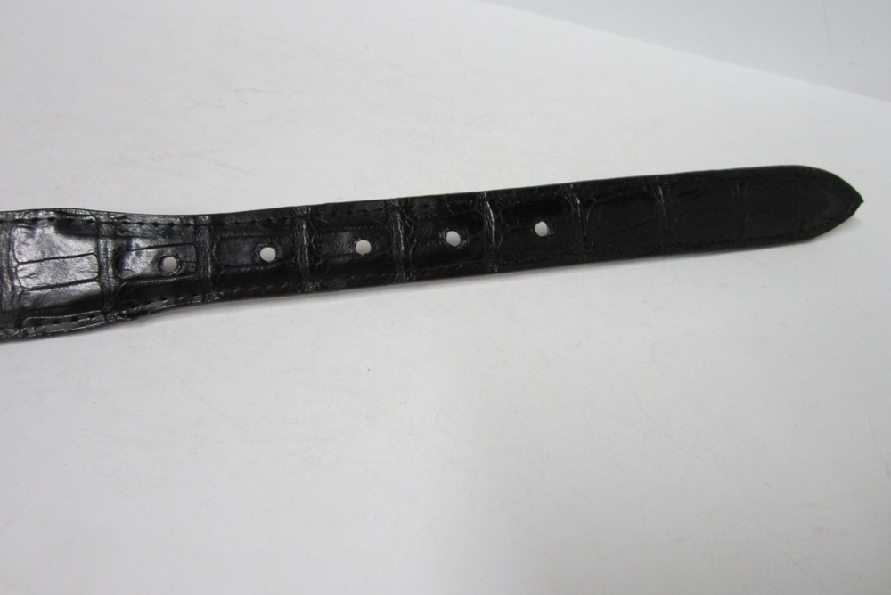 GENUINE ALLIGATOR BELTS, BLACK