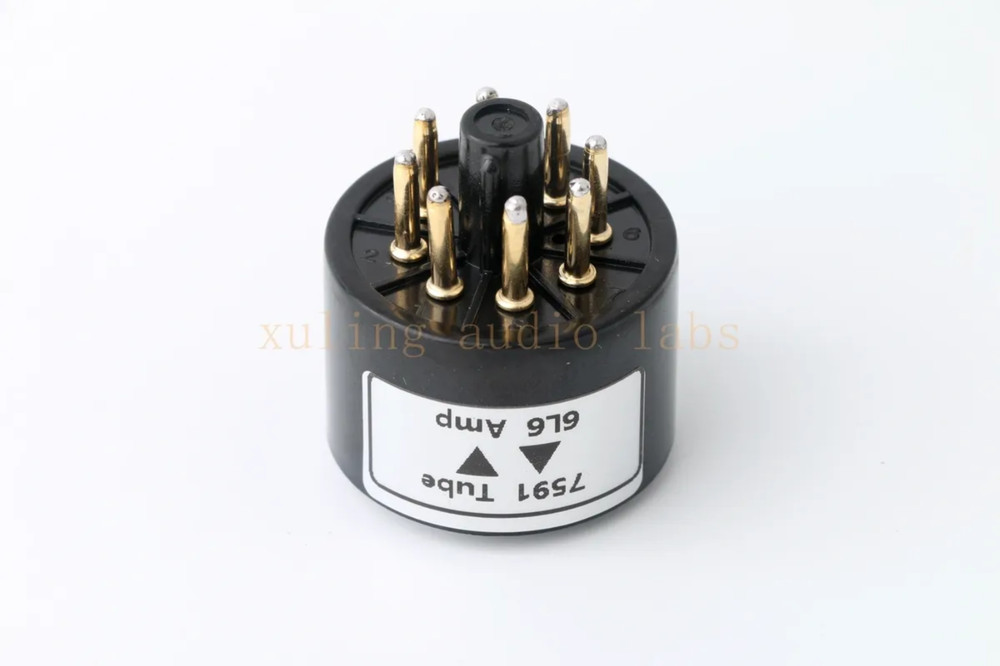 Pair 2pcs 6L6(amp socket) to 7591 tube converter adapter