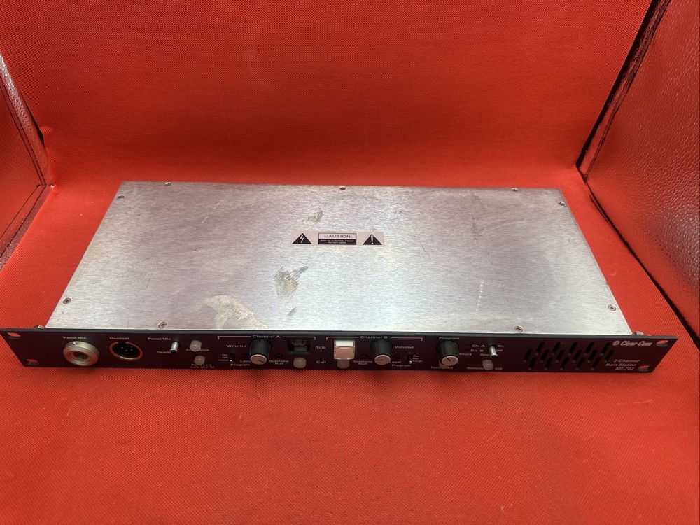 Clear-Com MS-702 Two-Channel Main Station (04-10) / Missing Button ,Check Photos