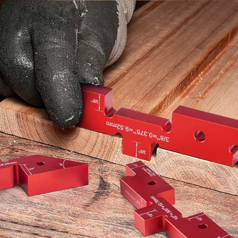 14Pcs Router Table Setup Bar Precisions Setup Blocks Height Gauge Set and Angled