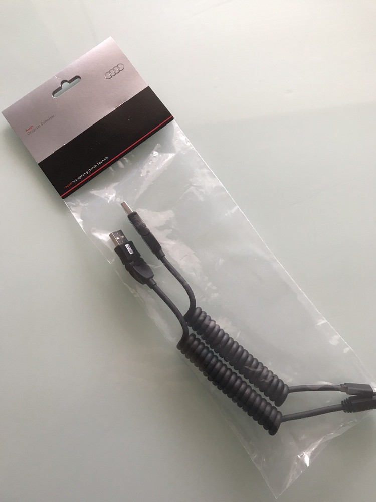 AUDI Genuine USB Cables- Lightning & Micro-USB, OEM, NEW !!!