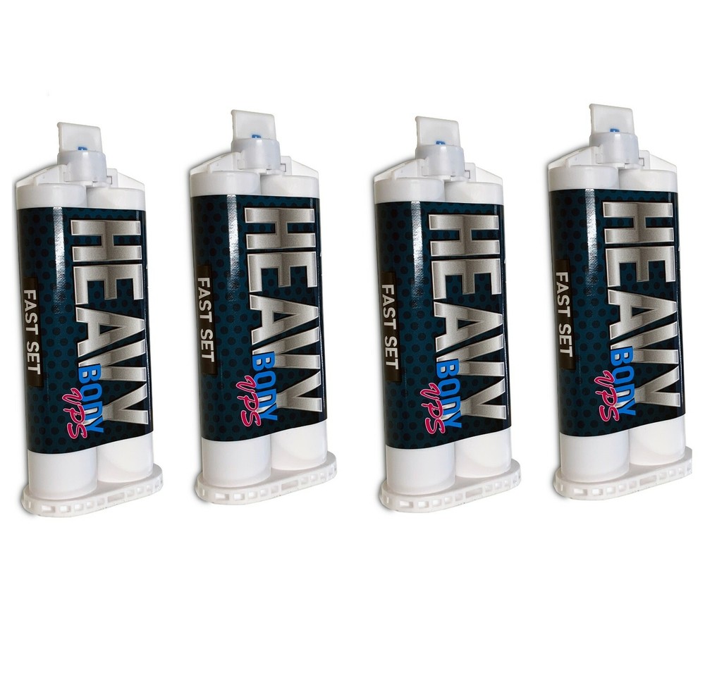 4 x Heavy Body Fast Rapid Set Impression Material, 50mL Cartridges