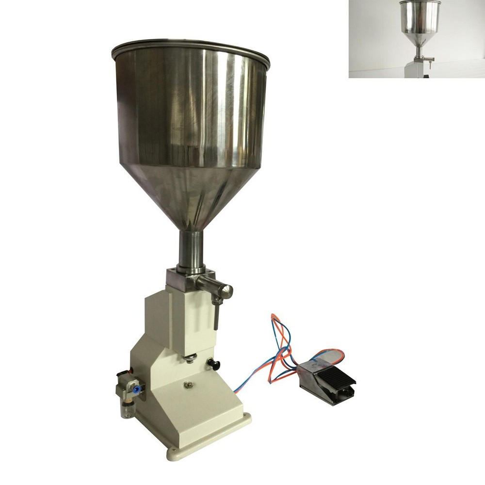 10L 5-50ml Pneumatic Paste&Liquid Filling Machine W/Foot Switch&Automatic Switch